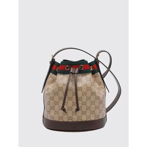 Gucci Women Gucci Venice Mini Gg Monogram Jacquard Fabric Bucket Bag
